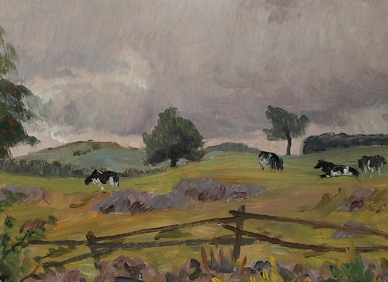 Mid Century Landscape Oil Painting 1947