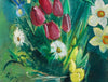 Mid Century Original Still Life Oil Painting From Sweden by H Ripa