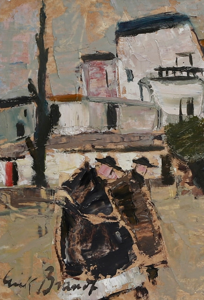 Swedish Vintage Oil Painting From Sweden By E Brandt