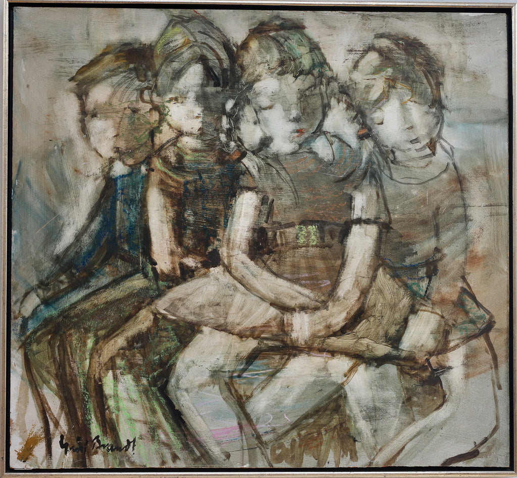 Swedish Vintage Oil Painting From Sweden By E Brandt