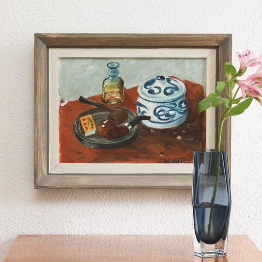 Vintage Mid Century Original Still Life Oil Painting