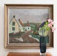 Load image into Gallery viewer, Charming Vintage Countryside Village Oil Painting from Sweden
