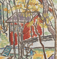 Load image into Gallery viewer, Mid Century Vintage Original Oil Painting from Sweden 1949
