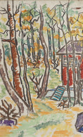Load image into Gallery viewer, Mid Century Vintage Original Oil Painting from Sweden 1949
