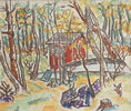 Load image into Gallery viewer, Mid Century Vintage Original Oil Painting from Sweden 1949
