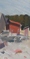 Load image into Gallery viewer, Mid Century Original Oil Painting from Sweden by Tage Nilsson

