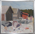 Load image into Gallery viewer, Mid Century Original Oil Painting from Sweden by Tage Nilsson

