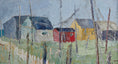 Load image into Gallery viewer, Vintage Art Mid Century Coastal Oil Painting from Sweden
