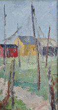 Load image into Gallery viewer, Vintage Art Mid Century Coastal Oil Painting from Sweden
