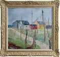 Load image into Gallery viewer, Vintage Art Mid Century Coastal Oil Painting from Sweden
