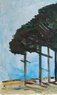 Load image into Gallery viewer, Mid Century Vintage Art Room Original Landscape Oil Painting from Sweden

