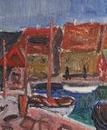 Load image into Gallery viewer, Mid Century Vintage Art Original Oil Painting from Sweden
