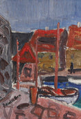 Load image into Gallery viewer, Mid Century Vintage Art Original Oil Painting from Sweden
