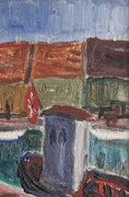 Load image into Gallery viewer, Mid Century Vintage Art Original Oil Painting from Sweden
