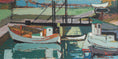 Load image into Gallery viewer, Mid Century Vintage Art Original Harbor Oil Painting
