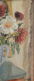Load image into Gallery viewer, Mid Century Vintage Original Still Life Painting from Sweden
