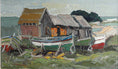 Load image into Gallery viewer, Mid Century Vintage Original Coastal Oil Painting Sweden
