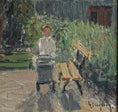 Load image into Gallery viewer, Vintage Original Cityscape Oil Painting from Sweden
