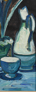 Load image into Gallery viewer, Mid Century Vintage Colorful Still Life Painting from Sweden
