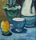 Load image into Gallery viewer, Mid Century Vintage Colorful Still Life Painting from Sweden

