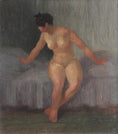 Load image into Gallery viewer, Vintage Figurative Original Oil Painting from Sweden
