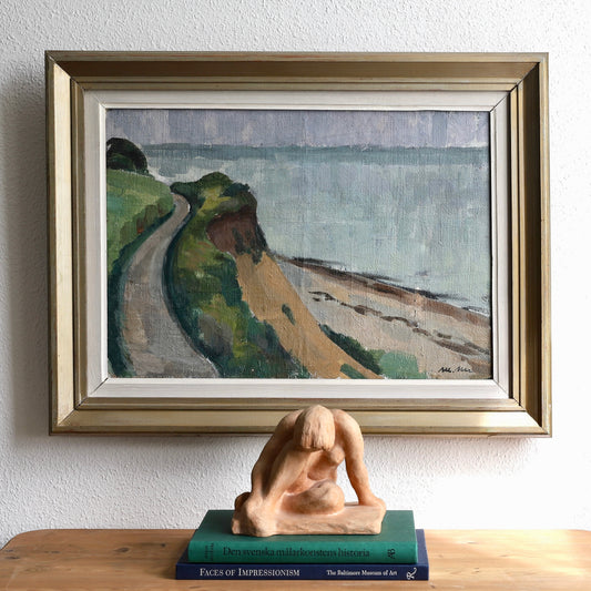Vintage Mid Century Original Coastal Oil Painting