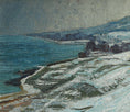 Load image into Gallery viewer, Mid Century Vintage Original Coastal Oil Painting from Sweden
