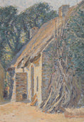 Load image into Gallery viewer, Vintage Original Farmhouse Oil Painting from Sweden
