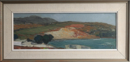 Vintage Art Original Landscape Oil Painting from Sweden
