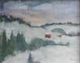 Load image into Gallery viewer, Vintage Art Room Mid Century Original Winter Landscape
