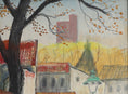 Load image into Gallery viewer, Vintage Mid Century Colorful Landscape Oil Painting from Sweden
