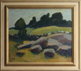 Load image into Gallery viewer, Vintage Art Room Mid Century Original Landscape Painting from Sweden
