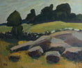 Load image into Gallery viewer, Vintage Art Room Mid Century Original Landscape Painting from Sweden
