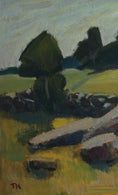 Load image into Gallery viewer, Vintage Art Room Mid Century Original Landscape Painting from Sweden
