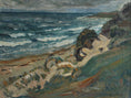 Load image into Gallery viewer, Mid Century Vintage Art Room Oil Painting from Sweden
