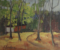 Load image into Gallery viewer, Mid Century vintage Original Landscape Oil Painting from Sweden
