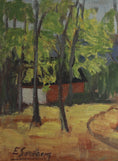 Load image into Gallery viewer, Mid Century vintage Original Landscape Oil Painting from Sweden
