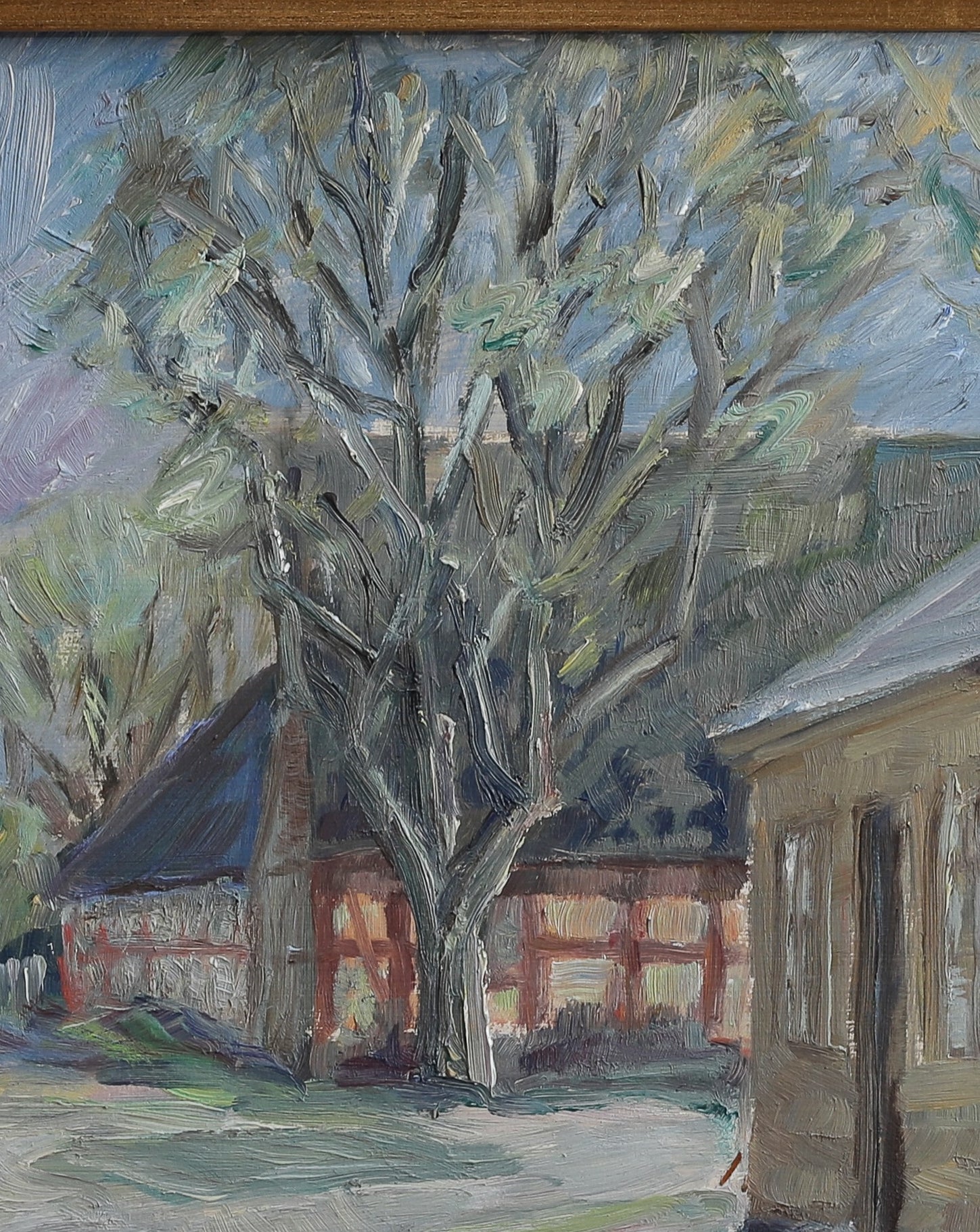 Vintage Art Original Oil Painting from Sweden