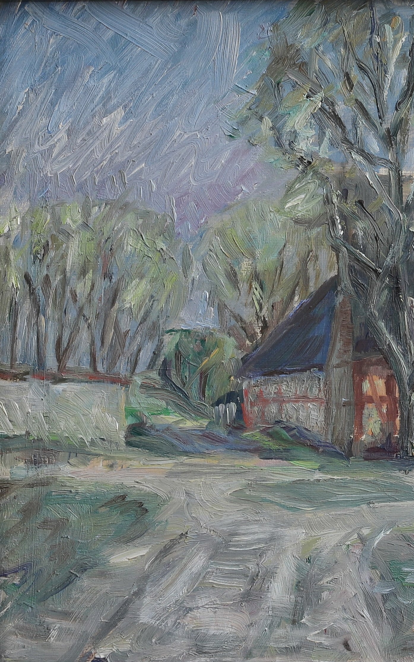 Vintage Art Original Oil Painting from Sweden