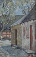 Load image into Gallery viewer, Vintage Art Original Oil Painting from Sweden
