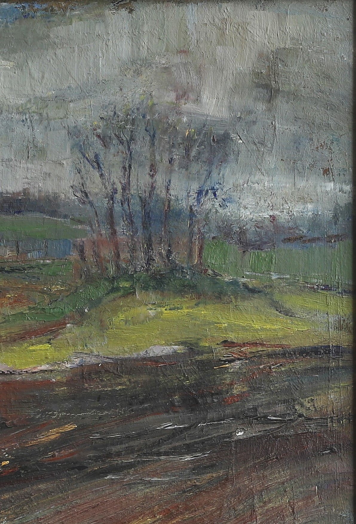 Mid Century Original LAndscape Oil Painting from Sweden