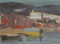 Load image into Gallery viewer, Vintage Art Original Artwork of Harbor From Sweden
