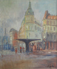 Load image into Gallery viewer, Vintage Original Stockholm Cityscape Oil Painting

