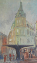 Load image into Gallery viewer, Vintage Original Stockholm Cityscape Oil Painting
