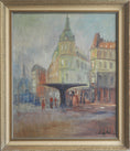 Load image into Gallery viewer, Vintage Original Stockholm Cityscape Oil Painting
