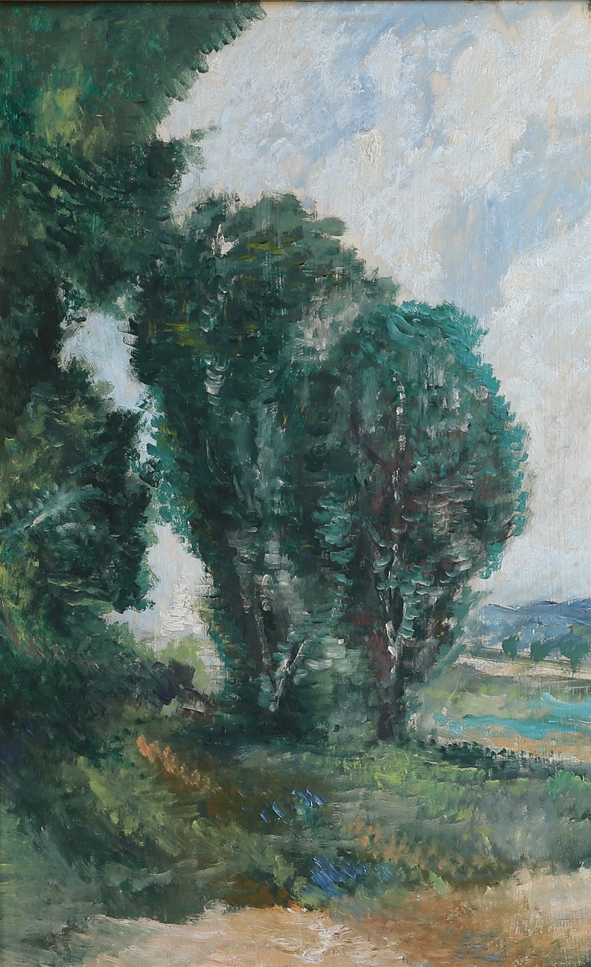 Vintage Art Room Original Landscape Oil Painting