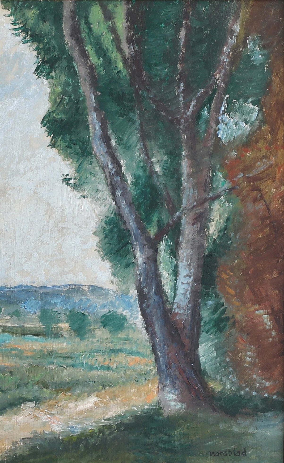 Vintage Art Room Original Landscape Oil Painting