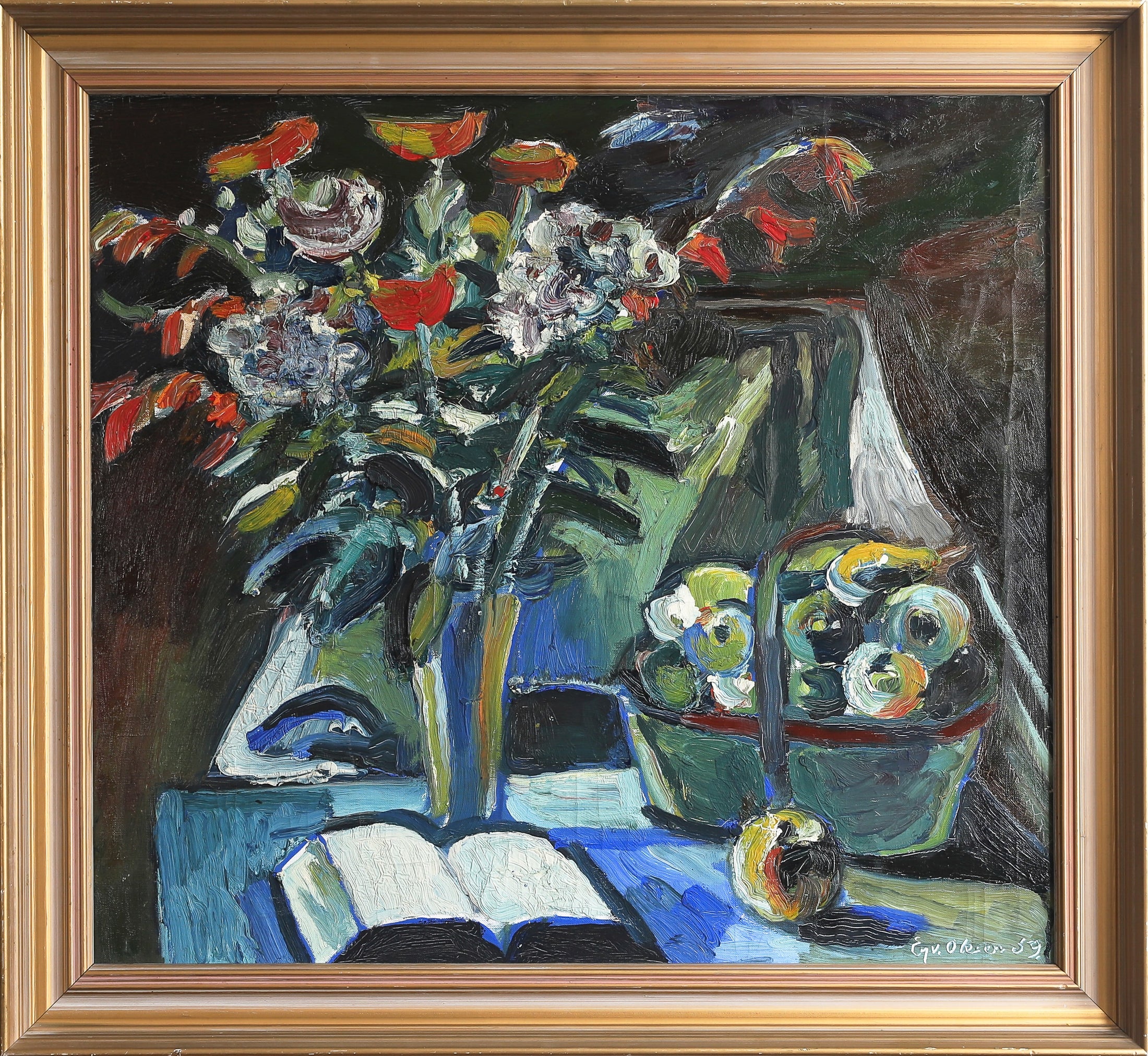 Affordable Vintage Art from Sweden Original Still Life