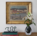 Load image into Gallery viewer, Vintage Art Original Artwork of Harbor From Sweden
