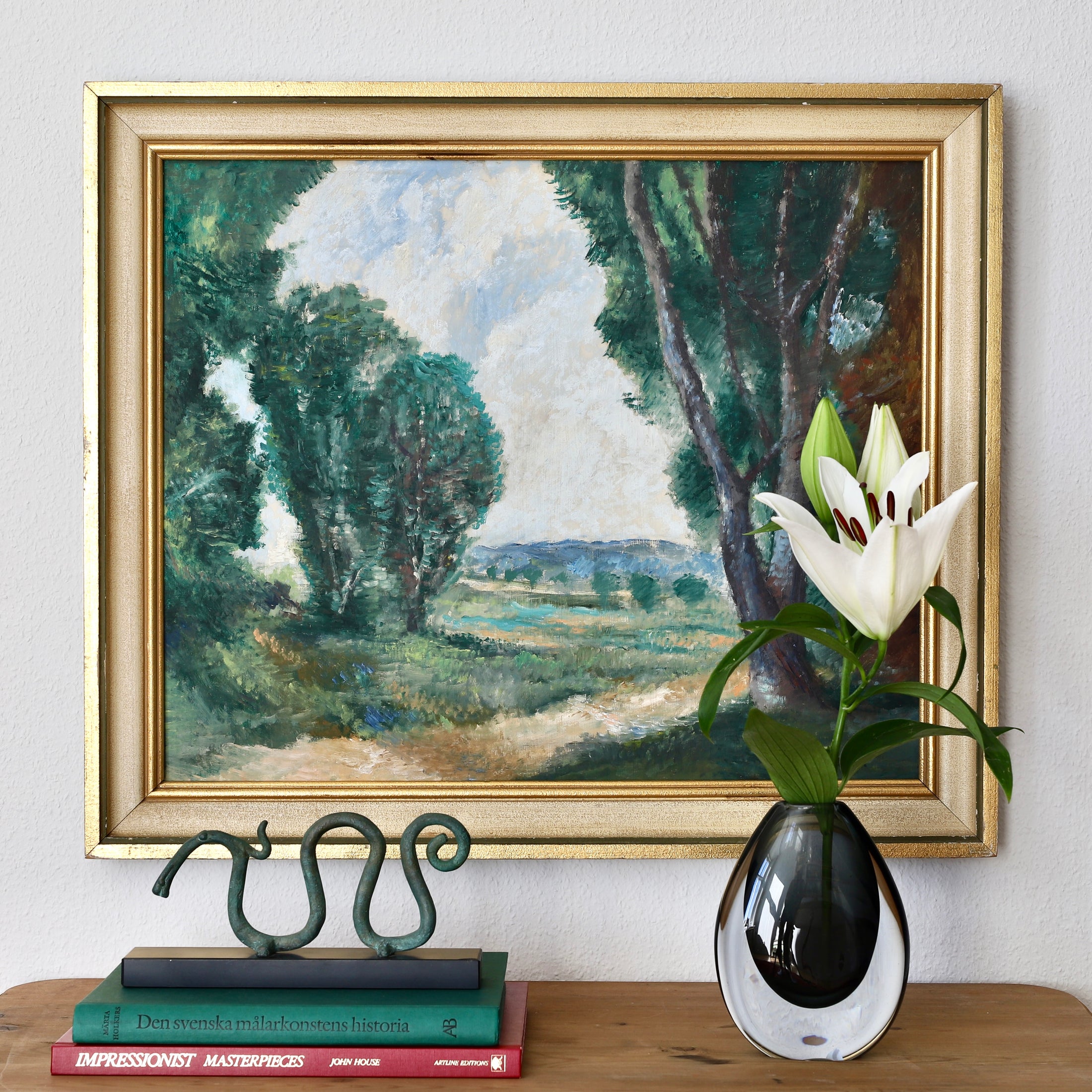 Vintage Art Room Original Landscape Oil Painting